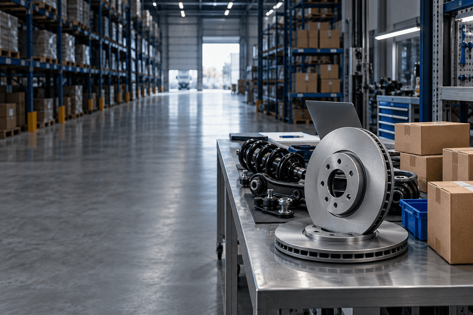 Automotive component supply workspace